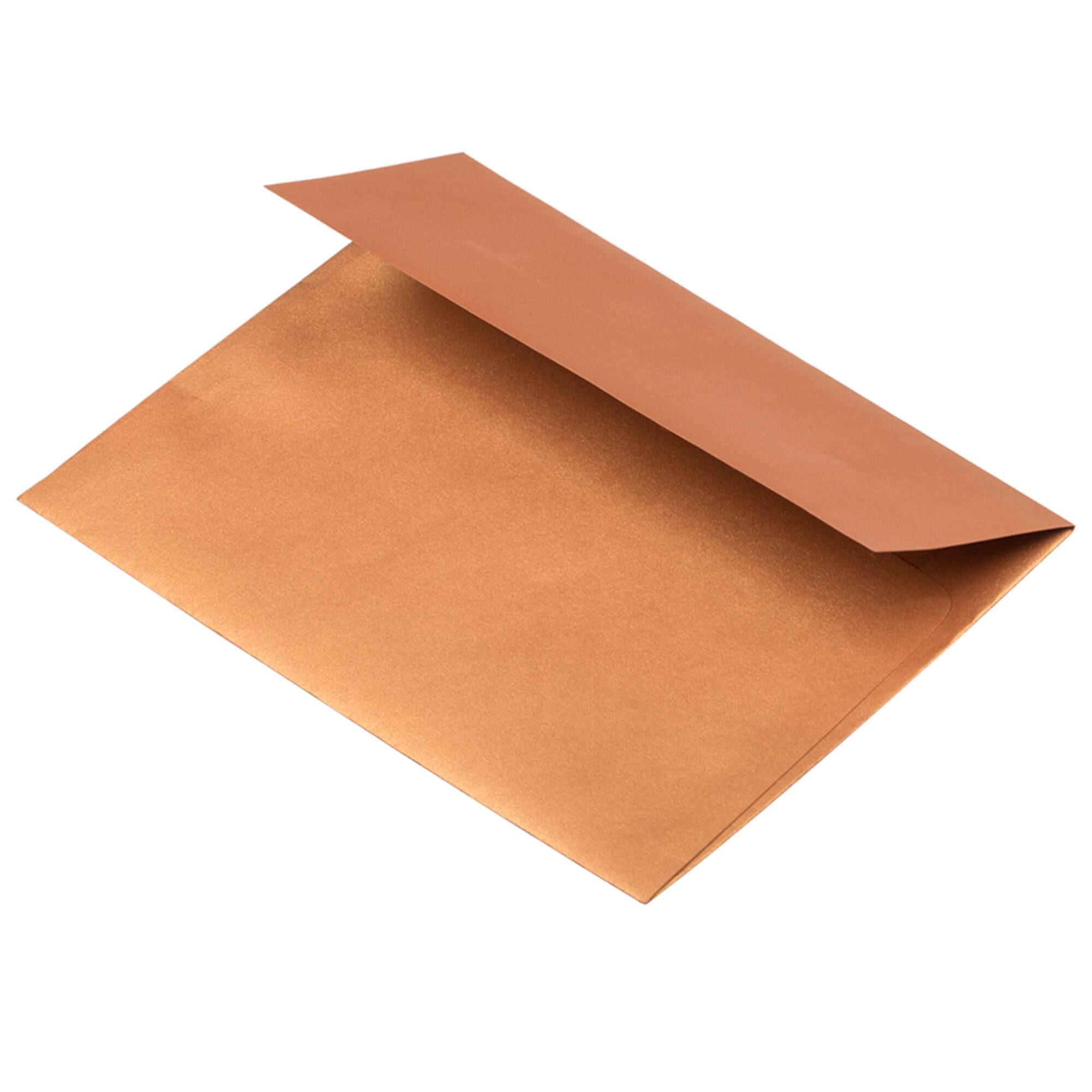 JAM Paper Copper Stardream A8 Metallic Invitation Envelopes, 50ct.